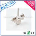 Cat6 / Cat5e / Cat6A RJ45 Modular Jack Para Network / 8P8C keystone conector adaptador / AMP 90 graus plug modular